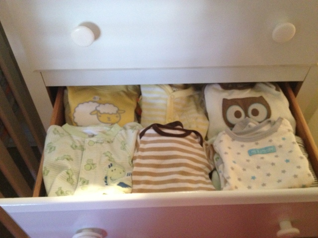 baby clothes folded